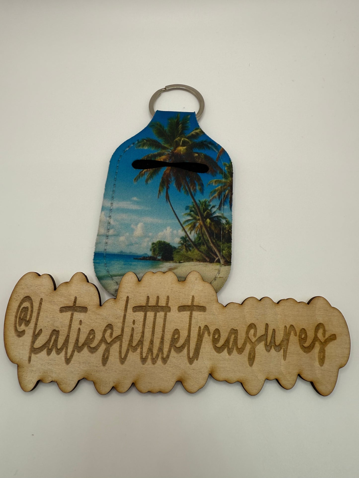 Palm tree hand sanitizers holder