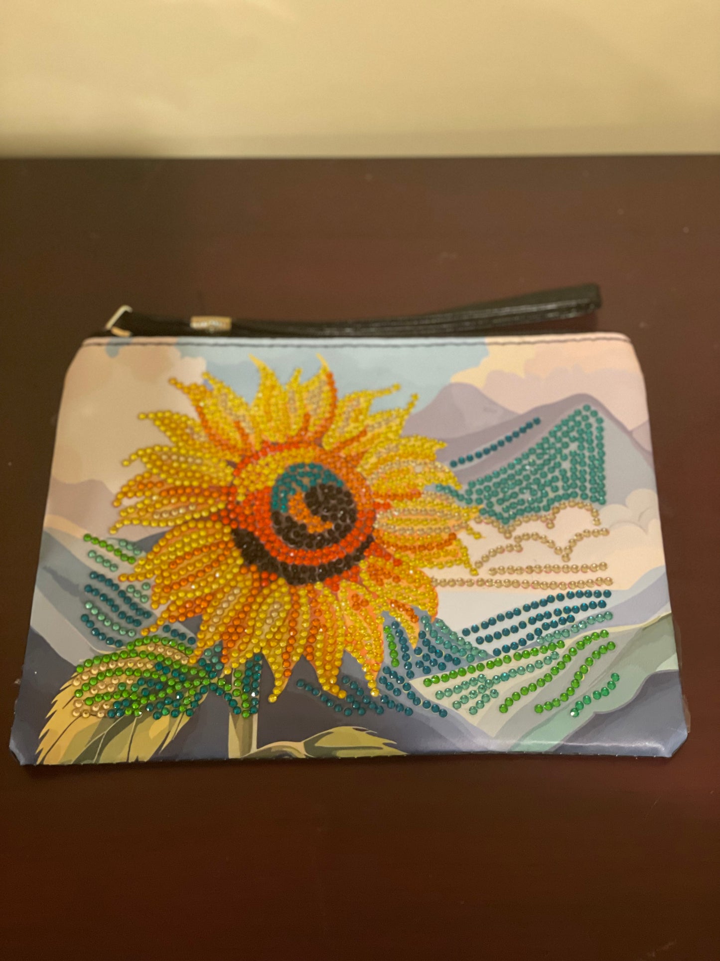 Sunflower wristlet