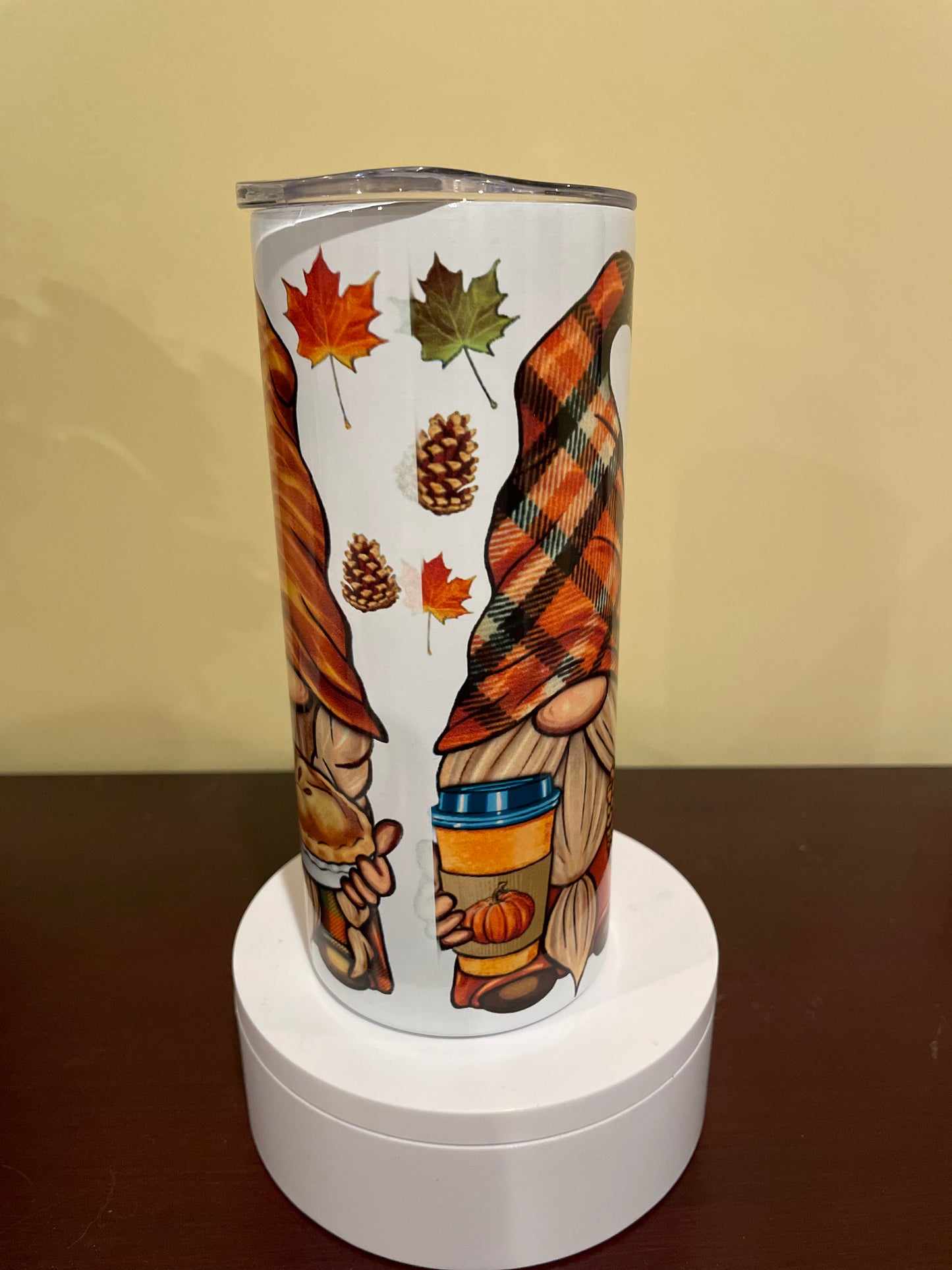 Fall gnomes tumbler