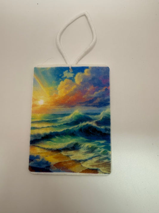 Sunset beach air freshner
