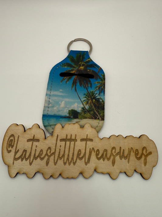Palm tree hand sanitizers holder