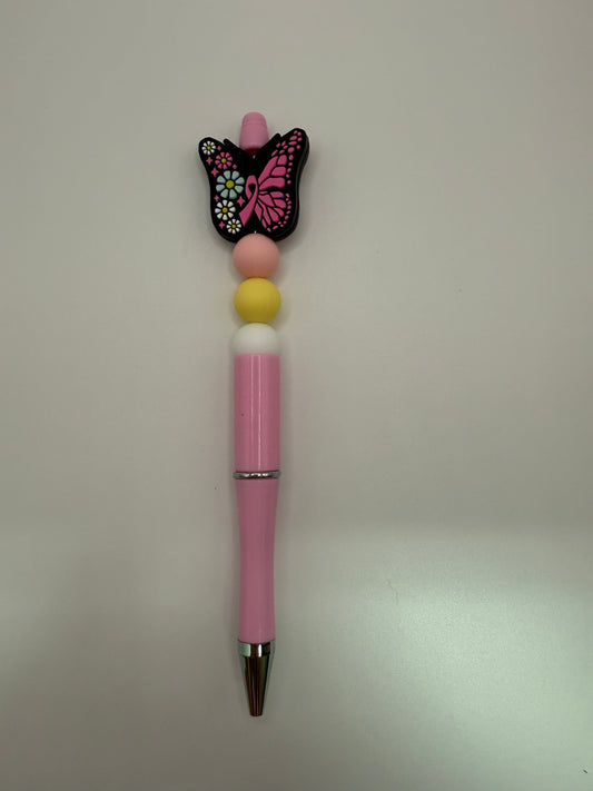 Black and pink butterfly